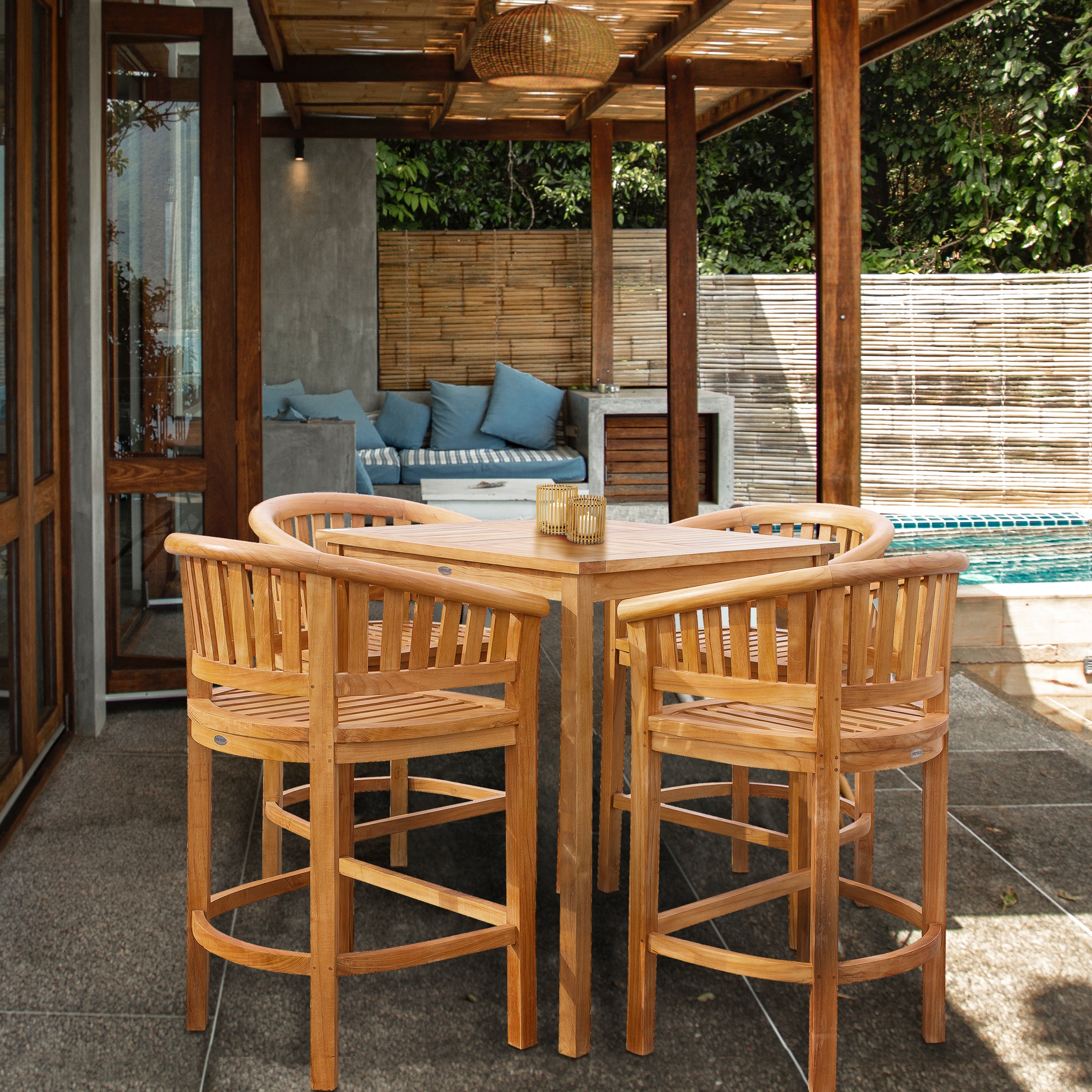 Square Teak Outdoor Bar Sets Bed Bath Beyond