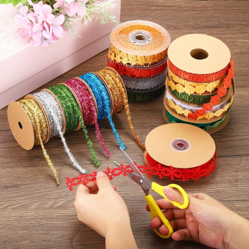 15 Yards Pumpkin Ribbon, Pumpkins Trim Rope Artificial Pumpkin String