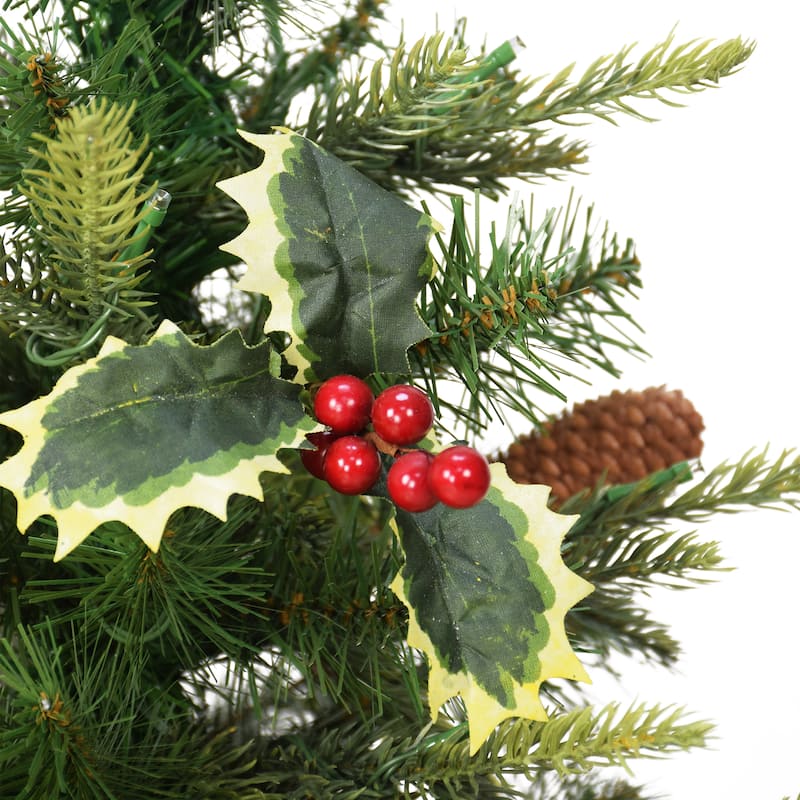Puleo International Pre-Lit 2' Table Top Artificial Christmas Tree