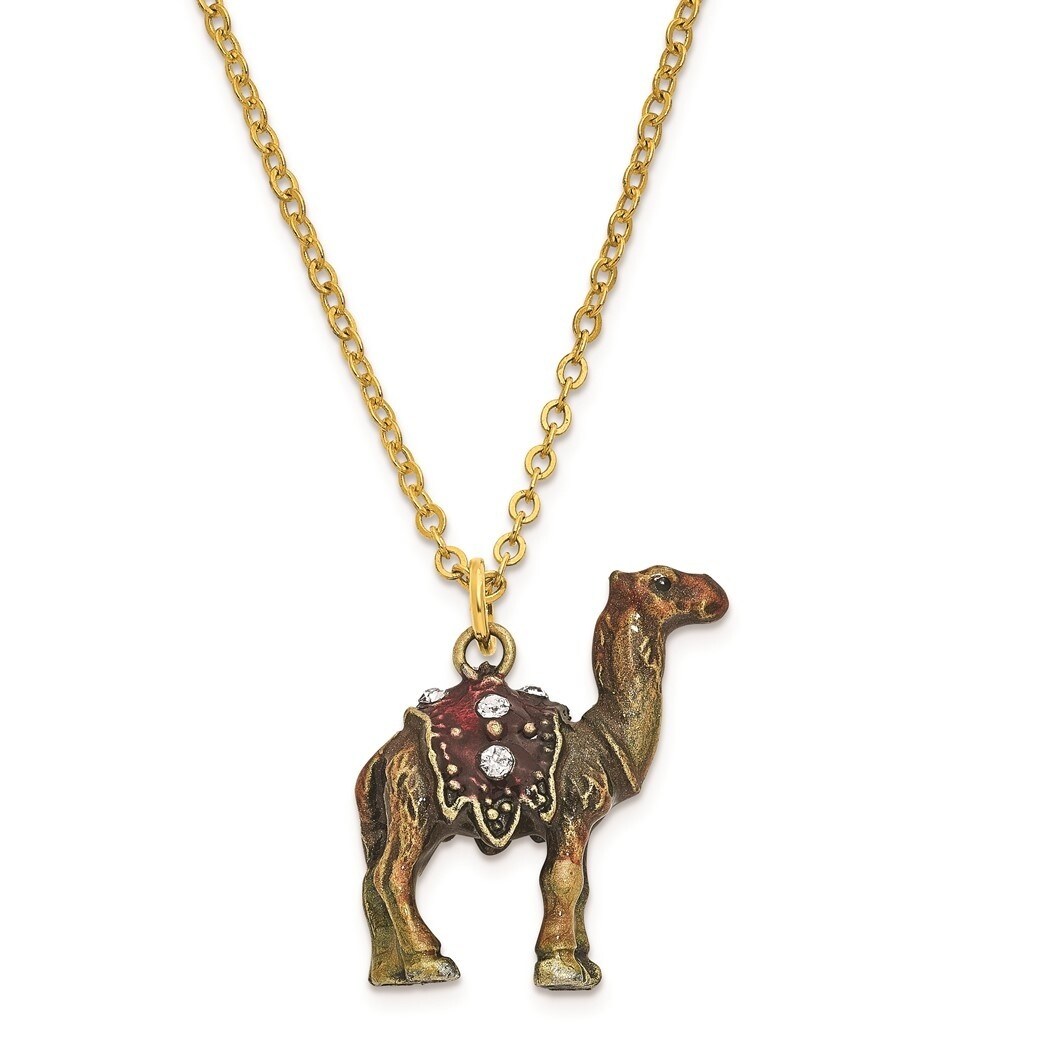 Curata Pewter Crystals Gold-Tone Enameled Amir Prince of The Desert Camel Trinket  Box on 18 Inch Necklace Bed Bath  Beyond 36203298