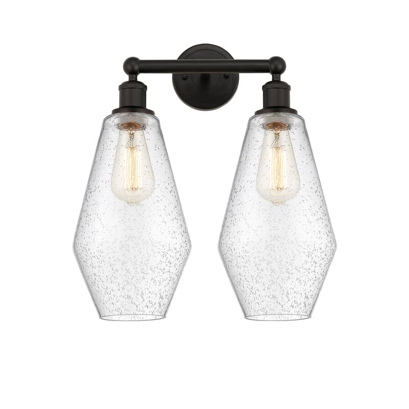 Innovations Lighting Cindyrella - 2 Light 16" Bath Vanity Light - Oil Rubbed Bronze/Seedy