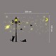 preview thumbnail 3 of 3, Walplus Moon Stars Glow in Dark Street Light Wall Sticker Nursery Decor