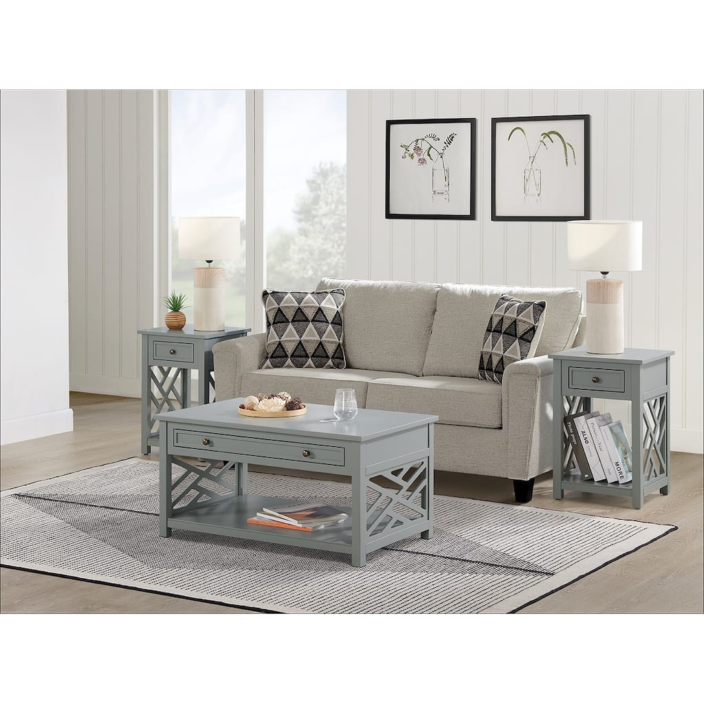 Porch & Den Altadena 3-piece Coffee and End Table Set with Drawers