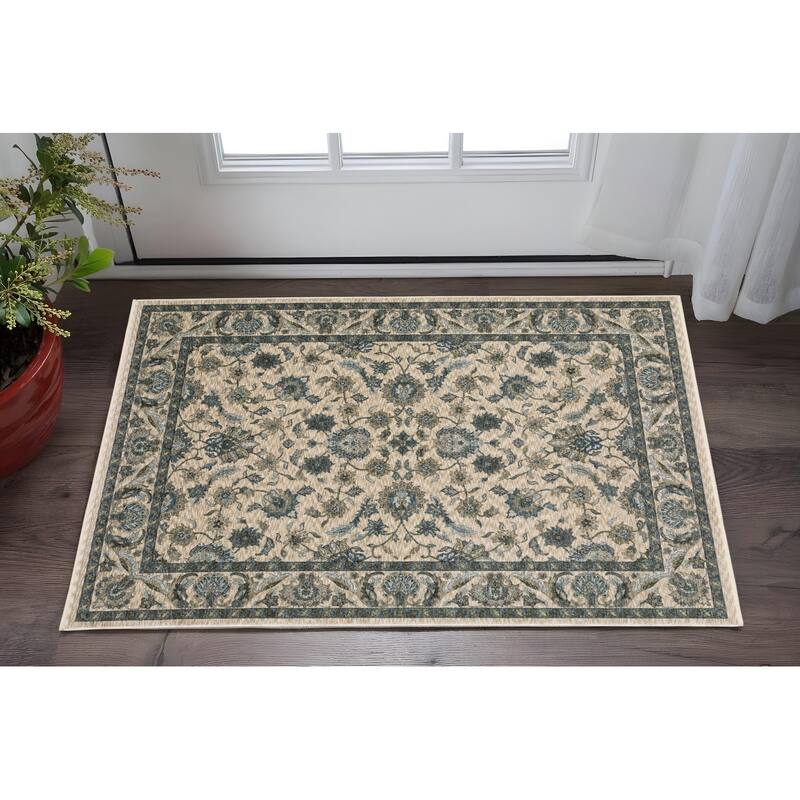 HomeRoots Oriental Traditional Runner Area Rug - 60.24 in. x 39.37 in.  x 0.24 in.