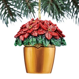 Festive Trinket Box Christmas Ornaments - 4.750 x 4.200 x 4.100