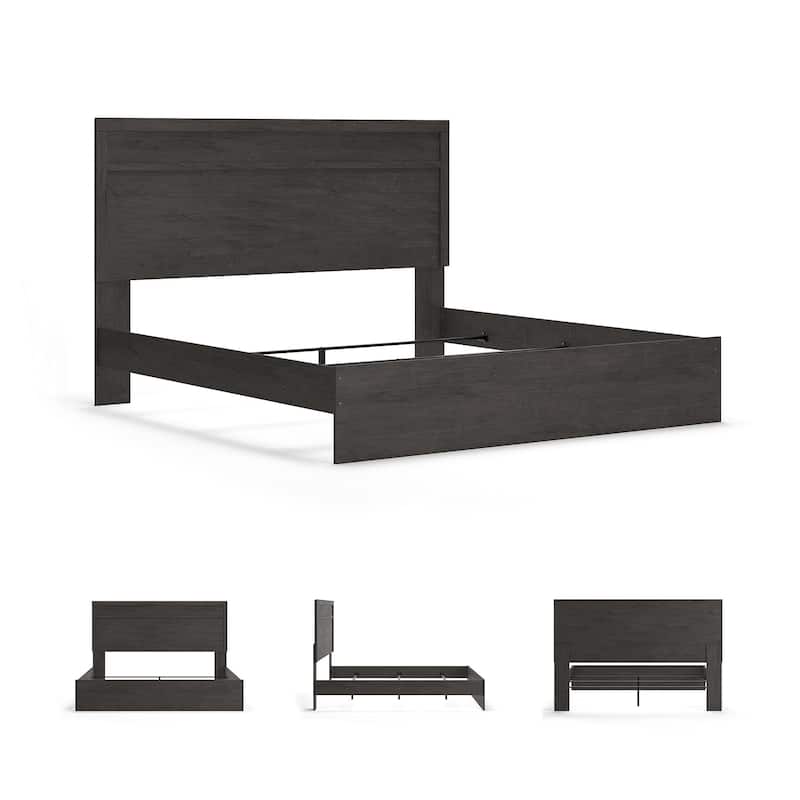 Belachime Black Panel Bed