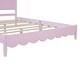 preview thumbnail 18 of 16, Retro Style Queen Size Wooden Platform Bed Frame and Rectangular Headboard