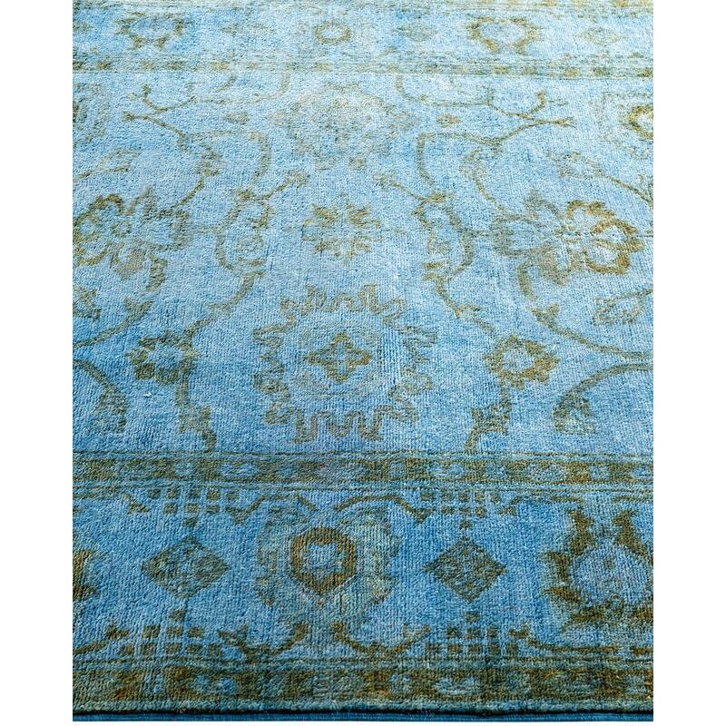Vibrance One-of-a-Kind Hand-Knotted Area Rug - Blue, 4' 7" x 6' 5" - 4' 7" x 6' 5"