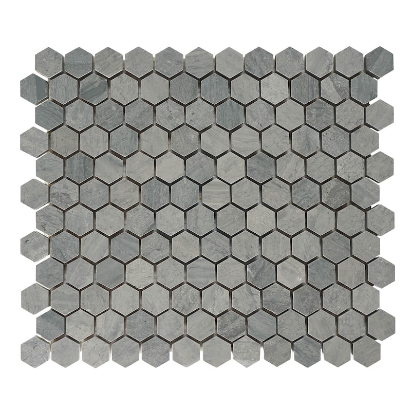 Marinewood Marble 1" x 1" Honeycomb Honed Mosaic Tile