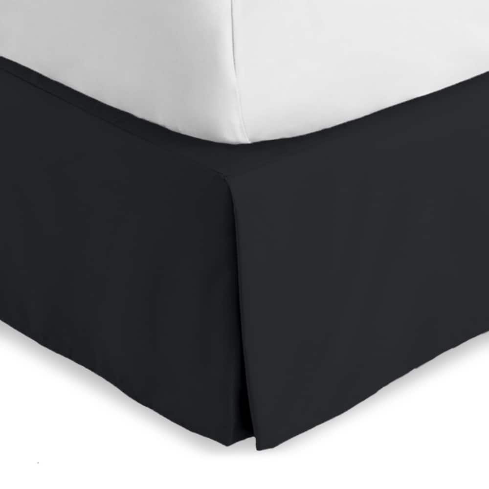 Bare Home Pleated Bed Skirt - 15-Inch Tailored Drop Easy Fit
