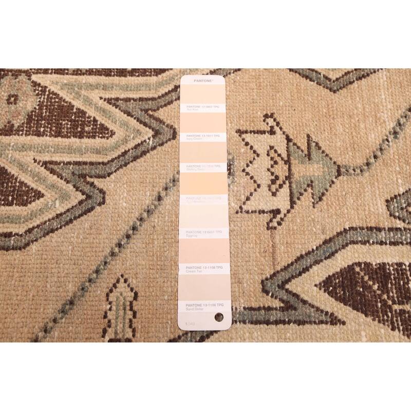 ECARPETGALLERY Hand-knotted Antalya Vintage Beige Wool Rug - 3'5 x 4'9