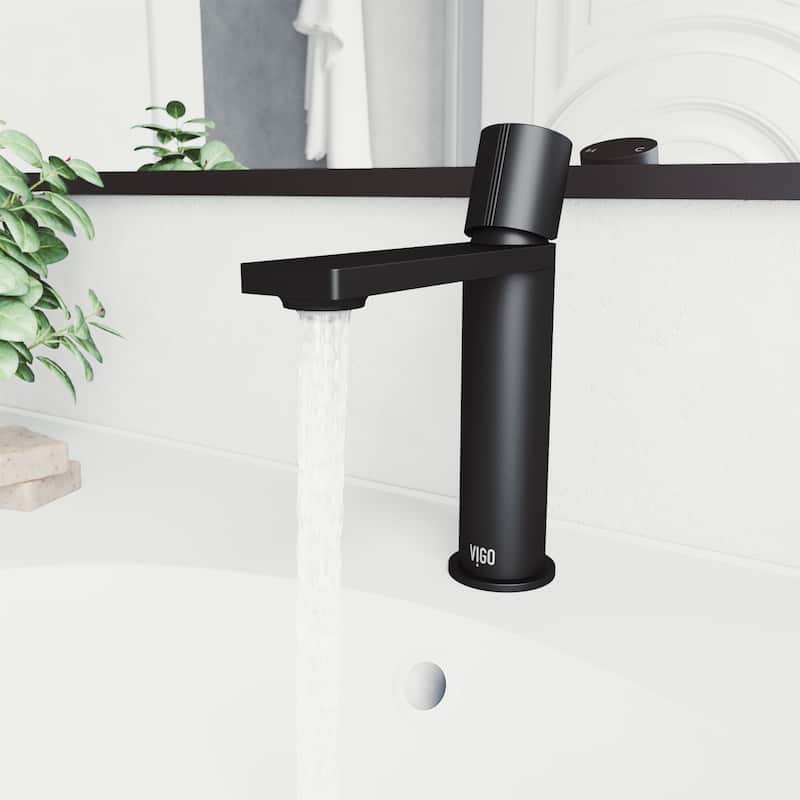 VIGO Halsey 8" H Single Handle Single Hole Bathroom Faucet