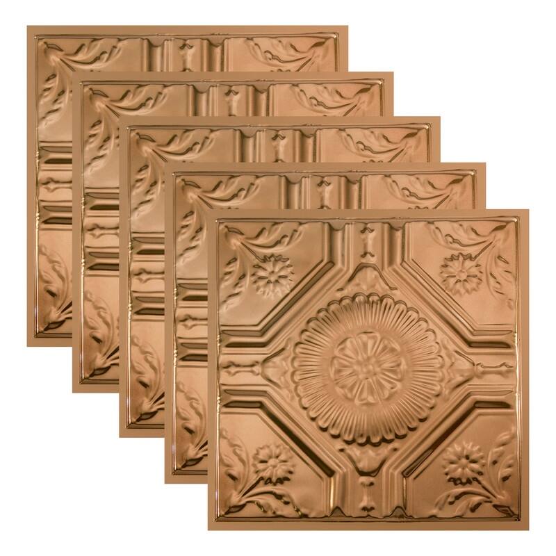 Great Lakes Tin Rochester Lay-in Ceiling Tile - Champagne - 2 x 2