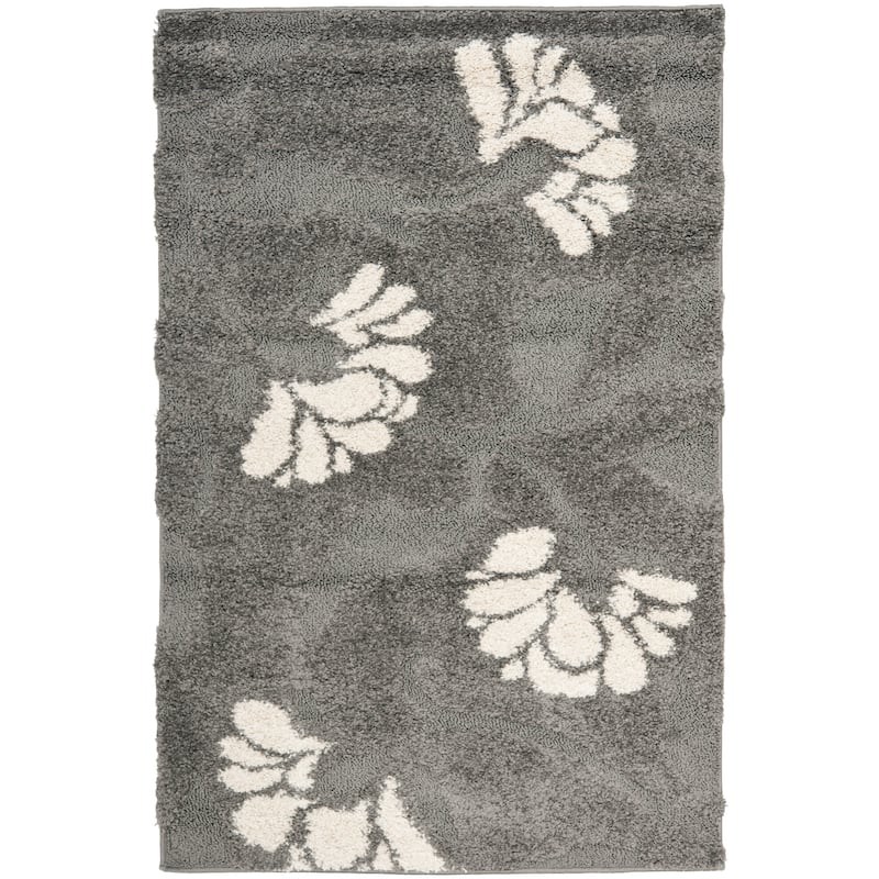 SAFAVIEH Florida Shag Neliha Floral 1.2-inch Thick Rug