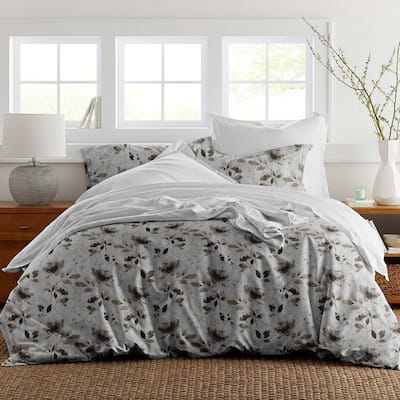 Pointehaven Night Garden 300TC Digital Print Soft Cotton Duvet Set