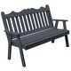 preview thumbnail 16 of 16, Pine 4' Royal English Garden Bench Charcoal Stain