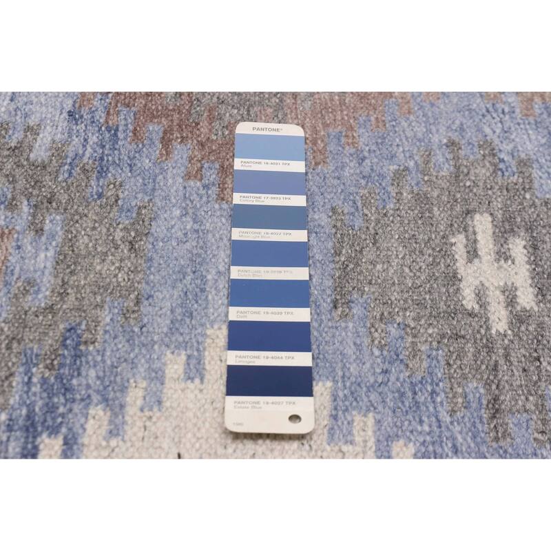 Ankara FW Slate Blue Kilim 5'2" x 8'1" - 5'2 x 8'1