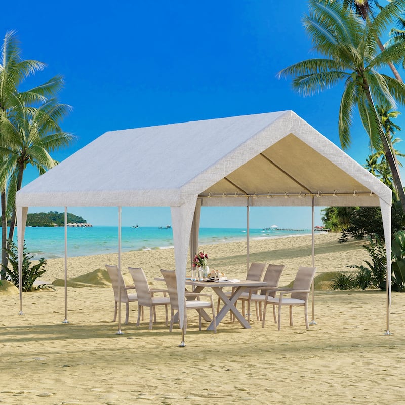 Heavy-Duty Carport Replacement Canopy, Rainproof & UV-Resistant, Canopy Only (Frame Not Included), Ideal for Cars