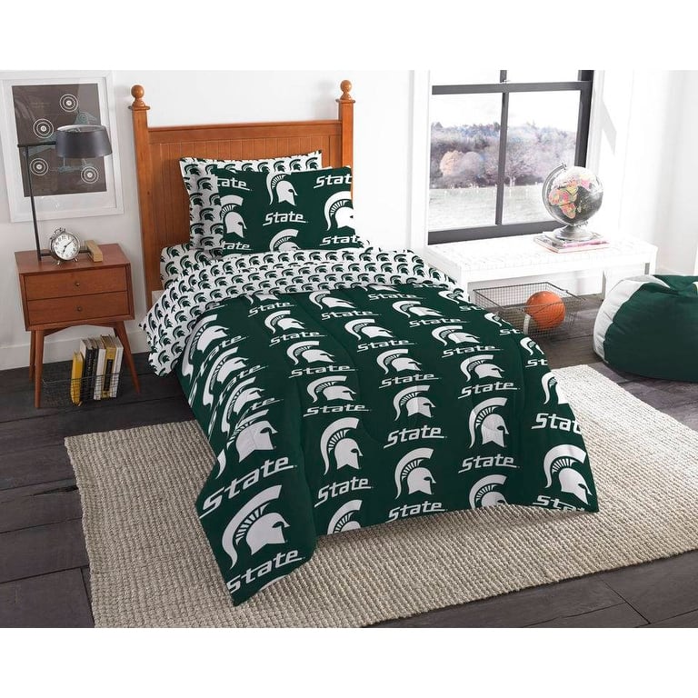 NCAA Rotary 5-piece Twin Bed in a Bag Set