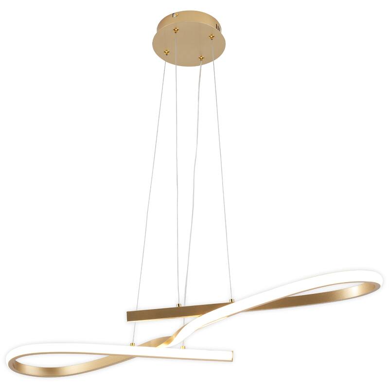 33.07-inch Dimmable Modern LED Chandelier for Dining Room Kitchen