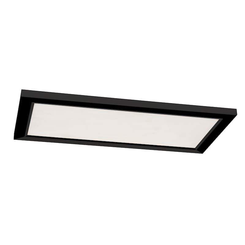 Lugano 24"x12" LED Linear Flush Mount Light - 24"L x 12"W x 1"H - White