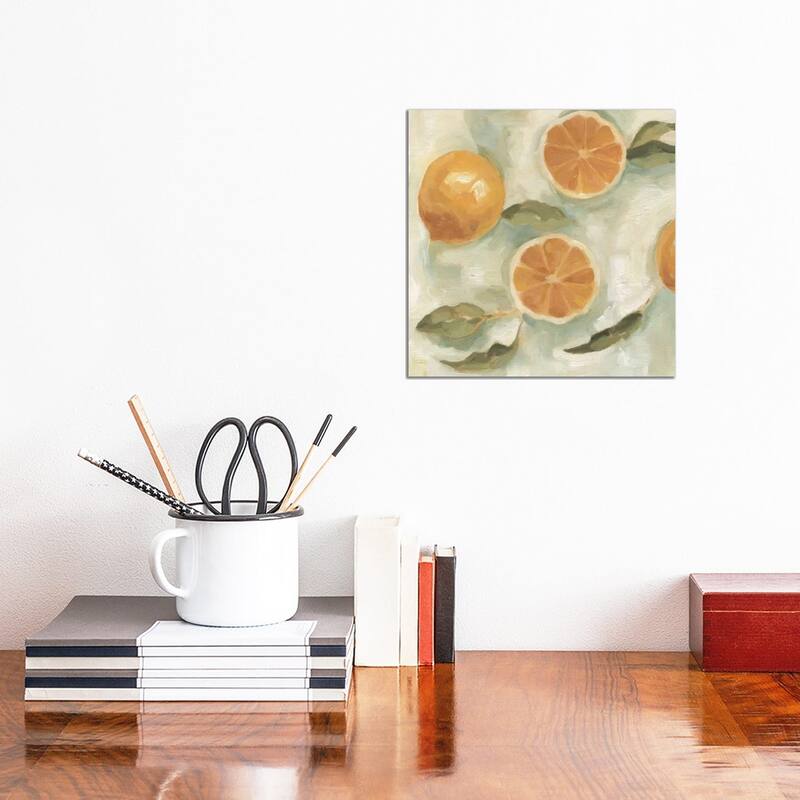 iCanvas "Citrus Study In Oil III" by Emma Scarvey Canvas Print - 12x12x0.75