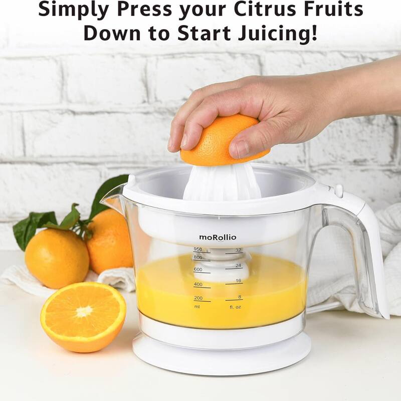 moRollio Compact 32oz Electric Citrus Juicer