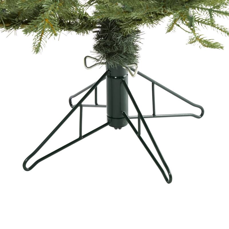 5ft. Spruce Artificial Christmas Tree with 300 Warm White Lights and 618 Bendable Branches - Bright Seasonal Touch
