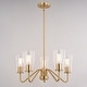 preview thumbnail 5 of 9, Vaxcel Lighting H0284 Beverly 5 Light 23" Wide Chandelier