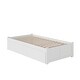 preview thumbnail 4 of 5, Concord Twin Platform Bed with Footboard and 2 Bed Drawers in White