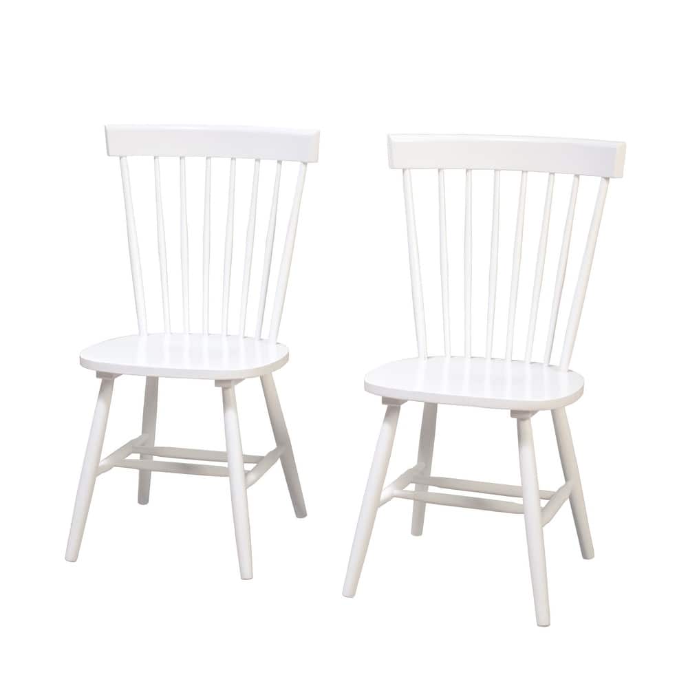 Simple Living Venice Solid Wood Spindle Dining Chairs (Set of 2)