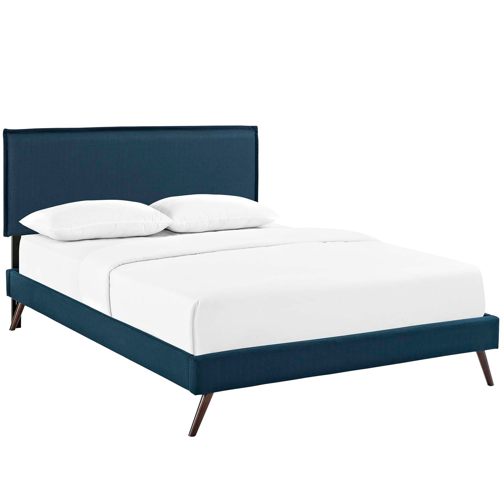 Amaris Full Platform Bed with Round Splayed Legs