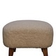 preview thumbnail 4 of 7, Boucle Cream Square Footstool