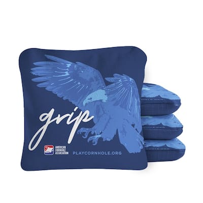 Grip N' Glide Blue Dual Sided Cornhole Bags