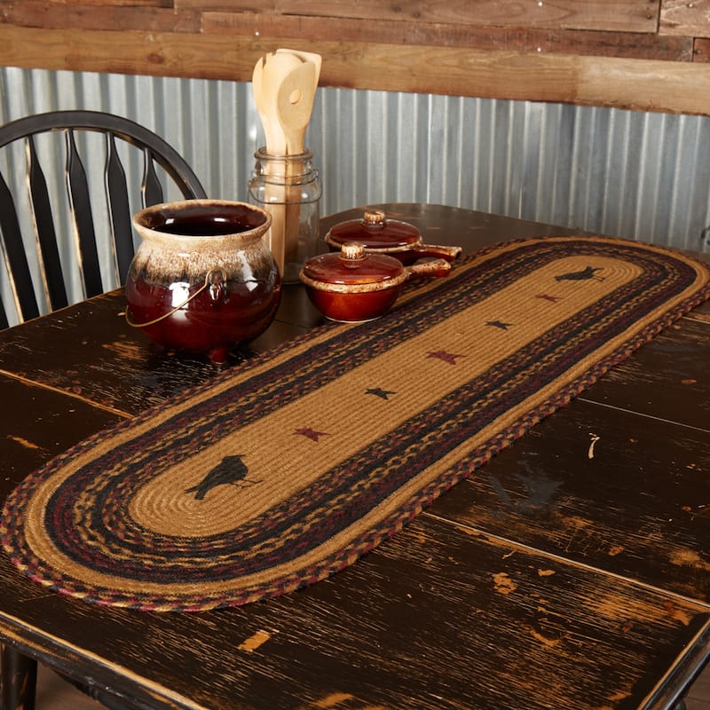 Heritage Farms Crow Jute Oval Runner - 13x48