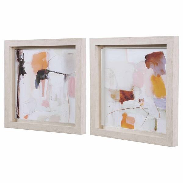 Shop Uttermost 33699 Ravel Framed Abstract Prints On Paper Set