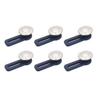 Button Extenders, 6pcs - Alloy & Silicone Jean Button Extender(Silver,1 ...