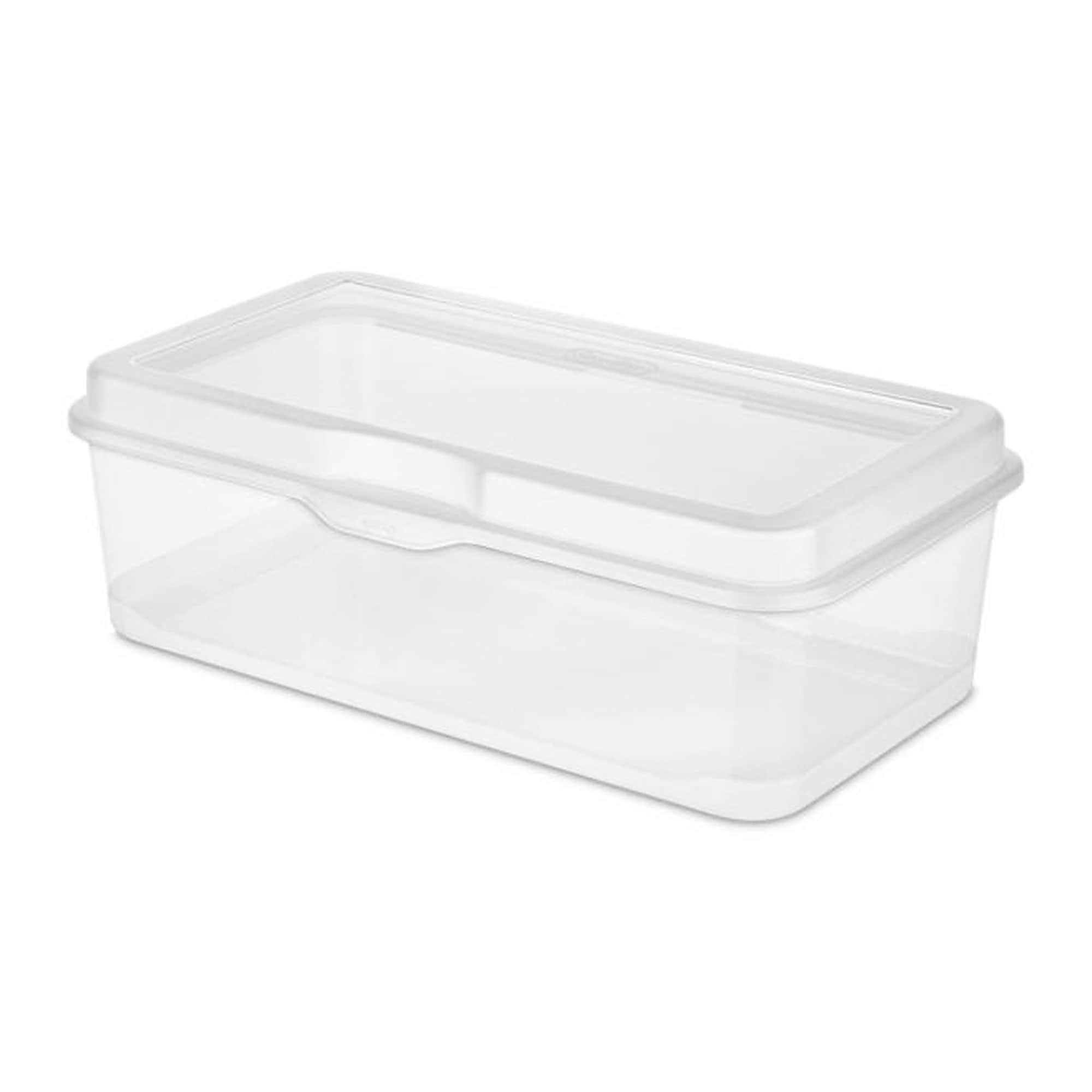 Sterilite 60 qt. Clearview Latch Lid Wheeled Underbed Storage Box (8-Pack)