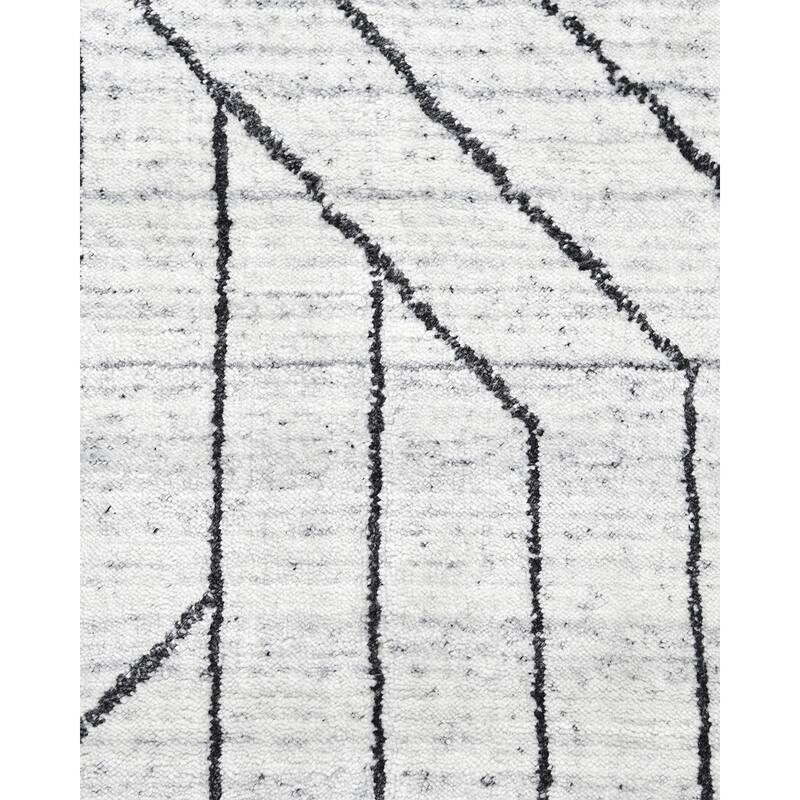 Overton Handmade Modern Contemporary Geometric Area Rug
