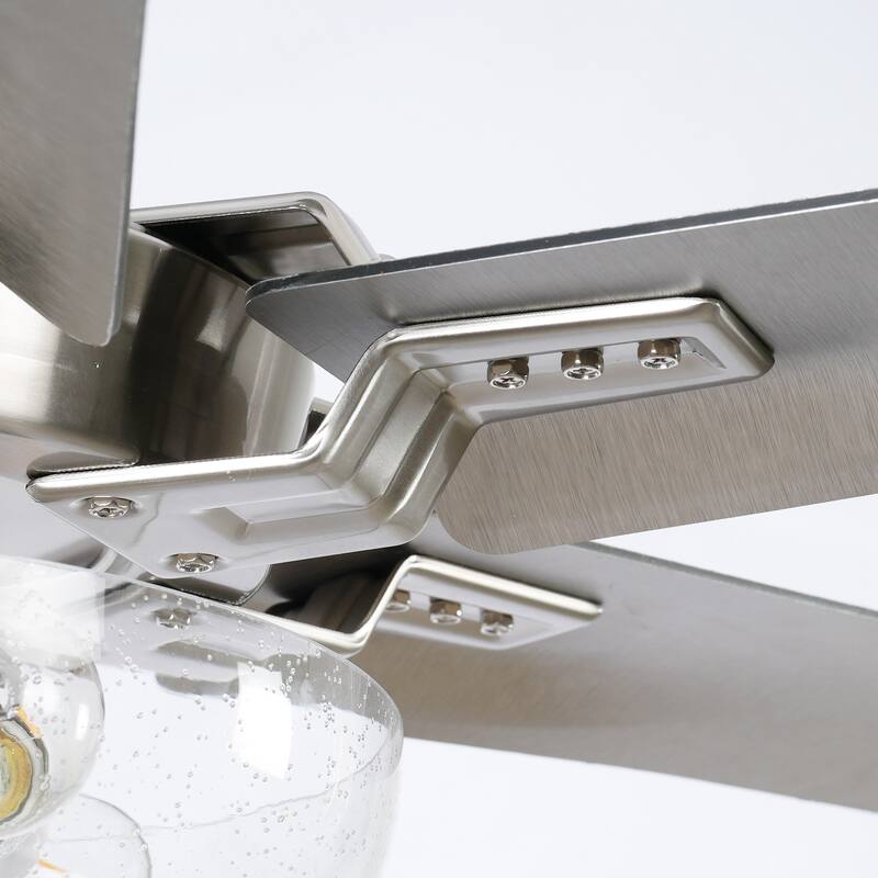 70-inch Brushed Nickel Modern 6-Blade Windmill Ceiling Fan with Remote