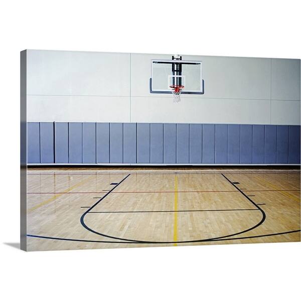 Shop Basketball Court Canvas Wall Art On Sale Overstock