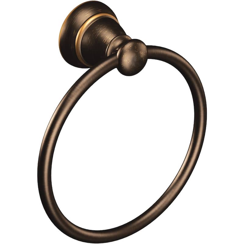 Moen Y2686 Banbury 6" Wall Mounted Towel Ring - Mediterranean Bronze