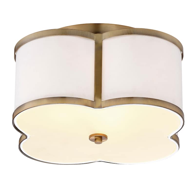 Meridian M60020 3 Light 16" Wide Flush Mount Drum Ceiling Fixture