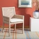 preview thumbnail 3 of 19, SAFAVIEH Sarai Coastal Accent Chair with Cushion - 22.8" W x 22.4" L x 34.6" H Grey White Wash/White