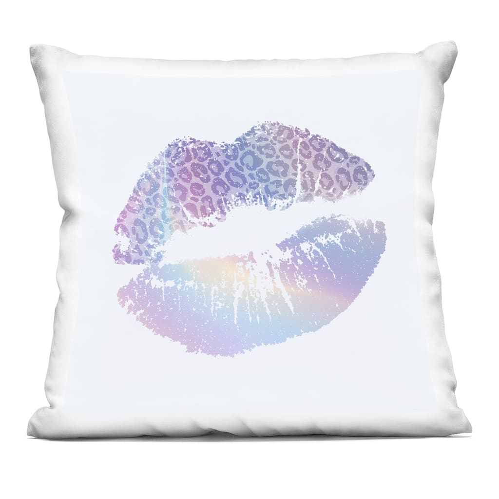 Stupell Glam Patterned Kiss Decorative Printed Throw Pillow Design by Kim Allen