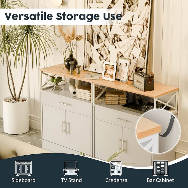 Futzca Sideboard Buffet Cabinet, Kitchen Storage Cabinet