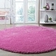 preview thumbnail 180 of 239, SAFAVIEH Santa Monica Shag Einara 2-inch Thick Area Rug 6'7" Round - Pink - Round