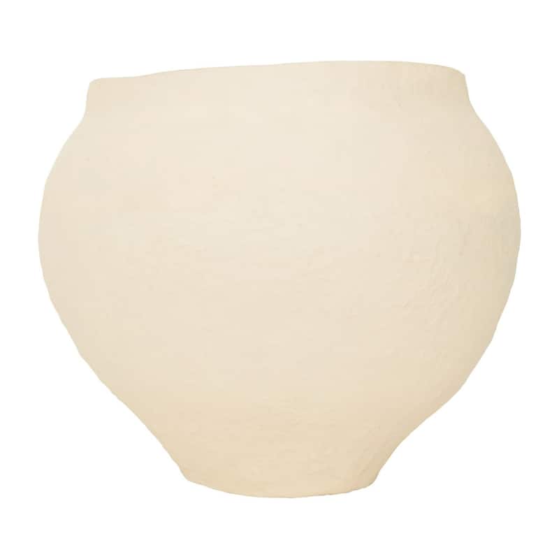 Extra Large Sandia Pot Vase - 22.25" - Beige