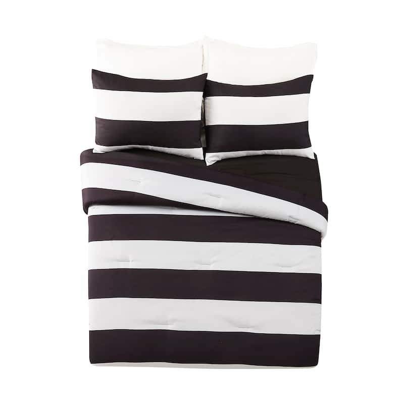 Urban Playground Lavelle Black/White Comforter Set