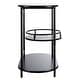 preview thumbnail 15 of 55, SAFAVIEH Iva 17.7-Inch Swivel 3-Tier Metal Bar Cart - 29.53" W x 17.72" L x 32.76" H